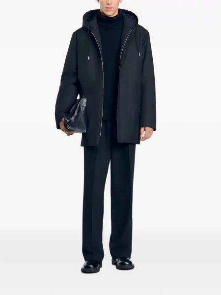 Parka Sandro s kapucí černá