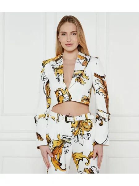 Versace Jeans Couture Zakó | Cropped Fit fehér