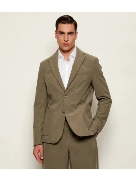 BOSS BLACK Kordbársony zakó fekete