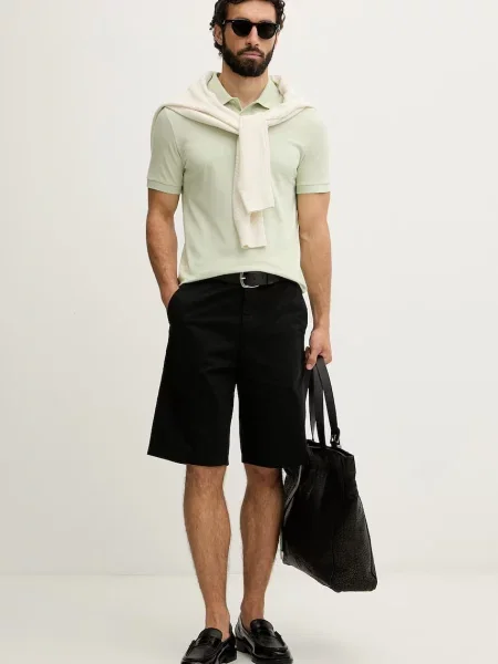Tricou polo Boss verde