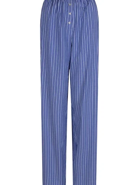 OH APRIL Pantaloni Theodore albastru alb