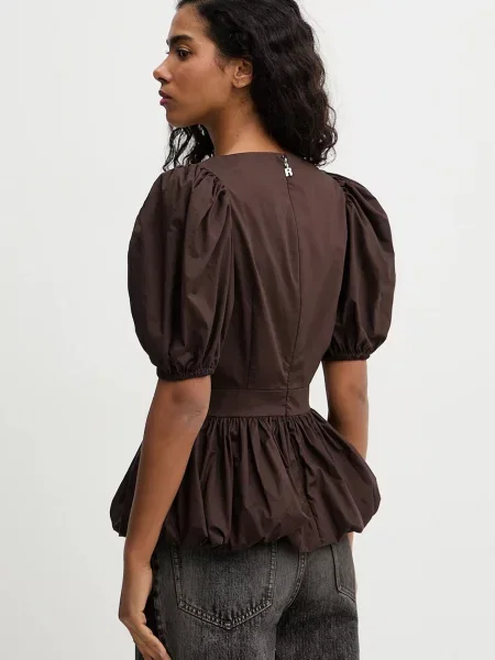 Rotate bluză din maro