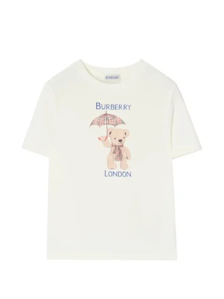 Koszulka dziecięca Burberry biała