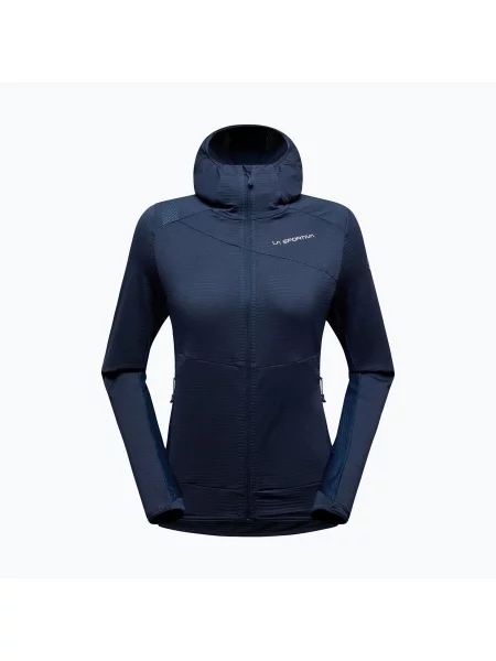 Bluză fleece pentru femei La Sportiva Aequilibrium Thermal Hoody night sky/chalk