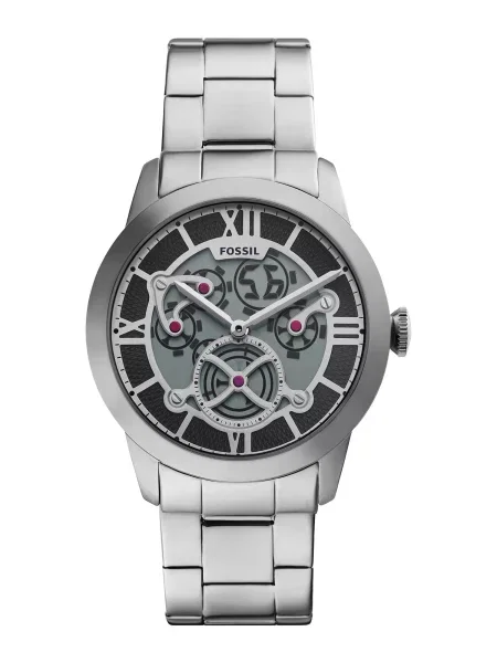 FOSSIL Ceas analogic TOWNSMAN BIG TIC / argintiu negru