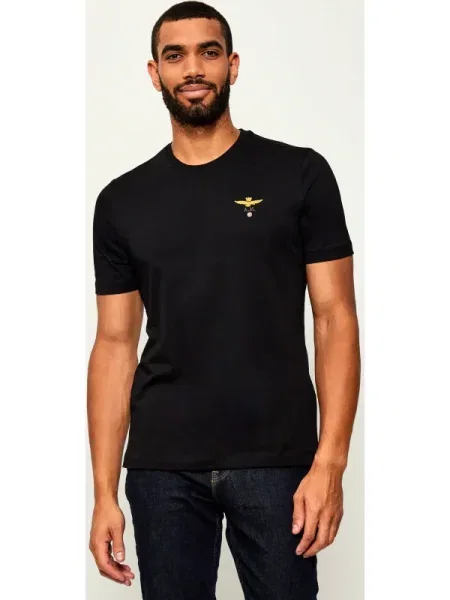Aeronautica Militare Tricou | Regular Fit negru