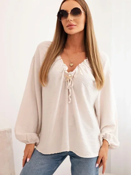 Bluzka Kesi Włoski beżowa