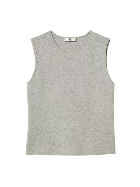 Pulover Twinset fără mâneci gri