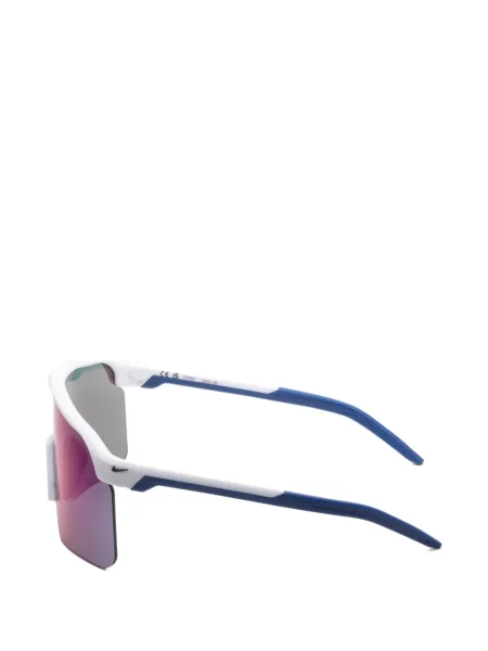 Ochelari de soare Nike de catifea cu autograf retro alb