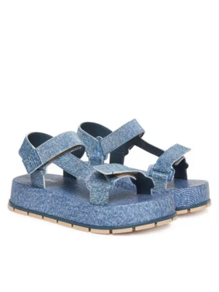 Melissa Sandály Melissa Flowing Platform Denim Ad M modrá