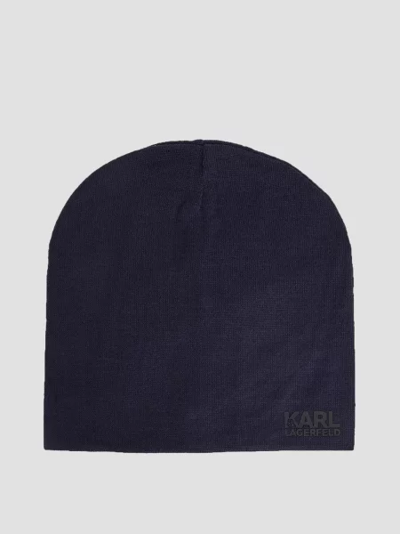 Шапка Karl Lagerfeld синяя