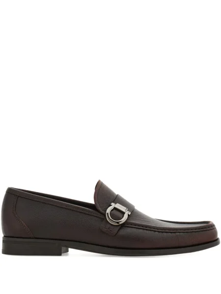 Pantofi loafer Ferragamo cu cataramă roșu