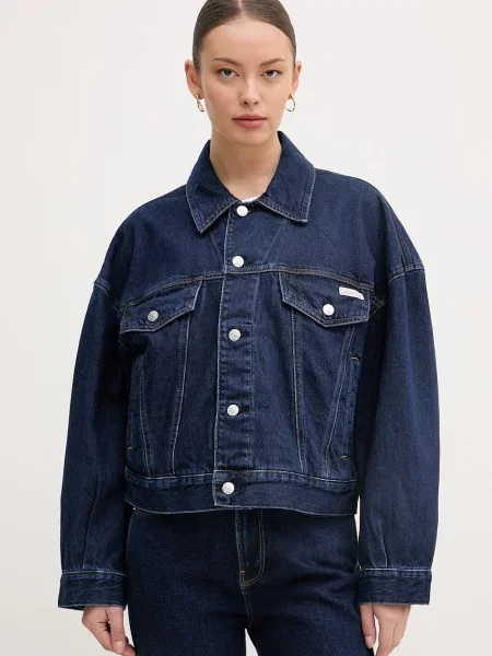 Calvin Klein Jeans De blugi geacă TRUCKER | Relaxed fit negru