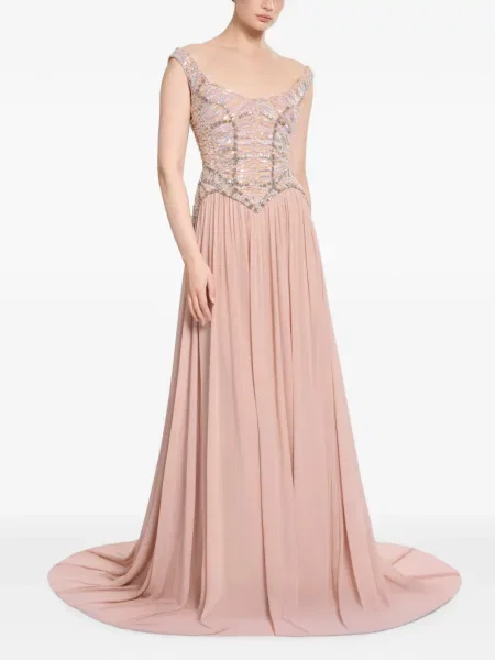 Rochie maxi Elie Saab cu broderie