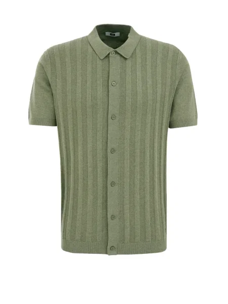 WE Fashion Košile tmavě zelená