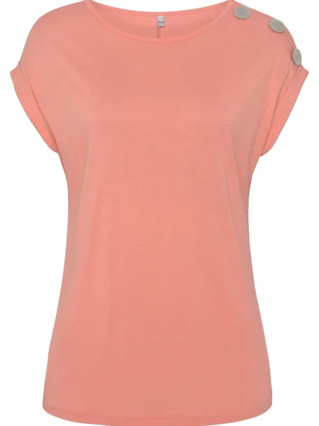 BUFFALO Tricou grej / corai