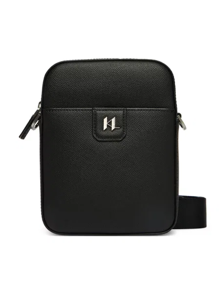 Karl Lagerfeld saszetka skórzana K/MONOGRAM czarna