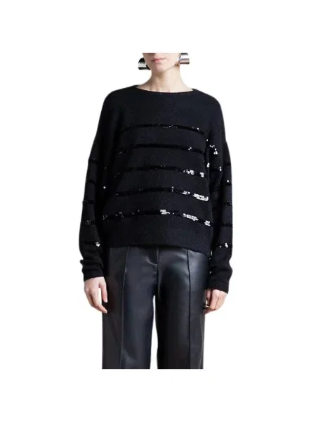Sweter Kaos z cekinami czarny