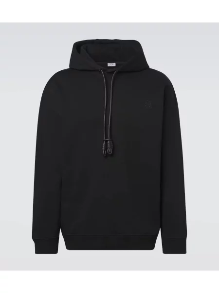 Majica s kapuljačom Loewe od jersey crna