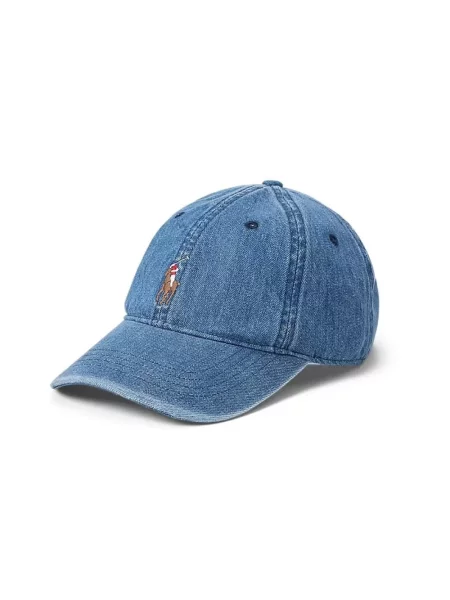 Polo Ralph Lauren czapka z daszkiem gładka niebieski