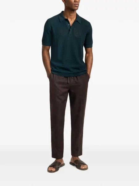 Πλεκτό polo Orlebar Brown πράσινο