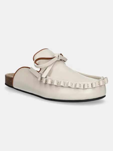Kožené šľapky JW Anderson béžová