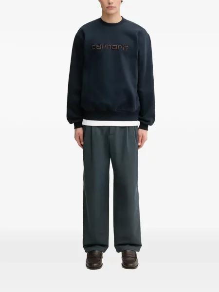 Hanorac Carhartt Wip cu broderie albastru