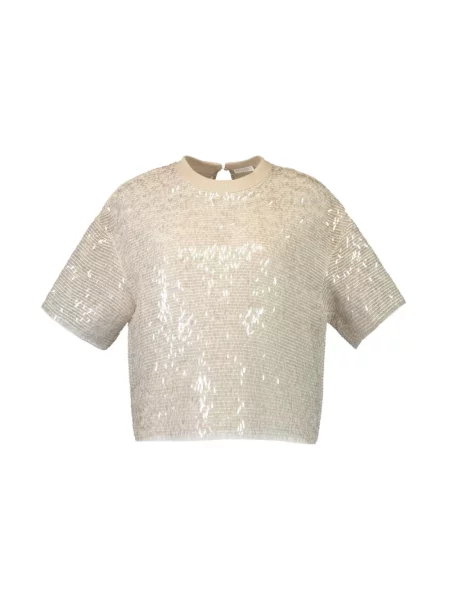 Bluzka Brunello Cucinelli beżowa