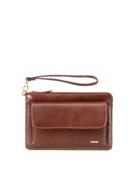 Кожаная сумка Visconti коричневая