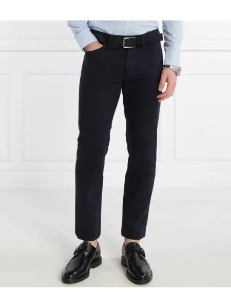 BOSS BLACK Chino nadrág fekete