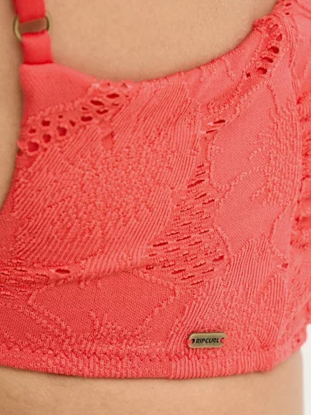 Fürdőruha felső Rip Curl Oasis Multi Fit Bandeau red. Méret: XS piros