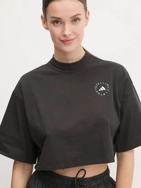 Тениска adidas by Stella McCartney черно