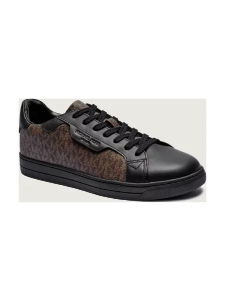 Michael Kors Sneakers KEATING cu adaos de piele maro
