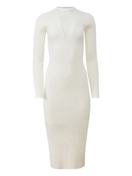 Rochie midi Fleur Du Mal tricotate până la genunchi de costum