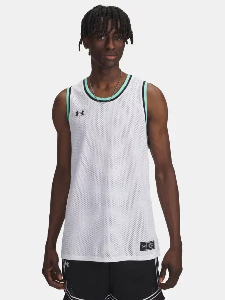 Grafika majica Under Armour z mrežo siva