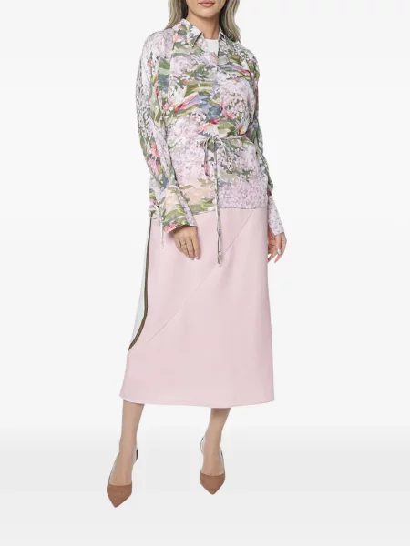Φλοράλ μπλούζα Ted Baker με σχέδιο γραβάτες ροζ
