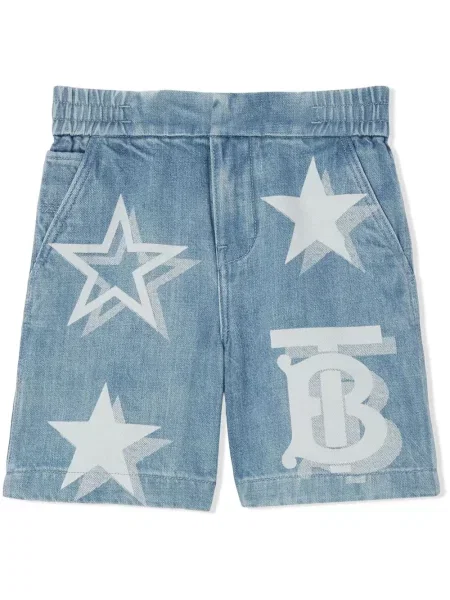 Szorty jeansowe dziecięce Burberry niebieskie