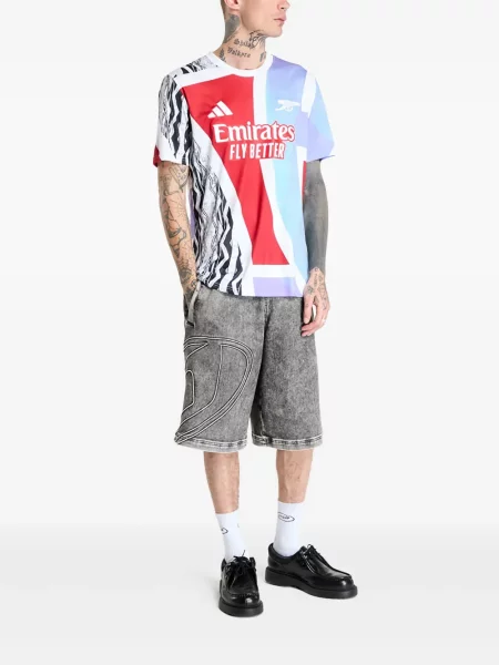 Maxi koszulka Adidas z autografem odblaskowa czarna