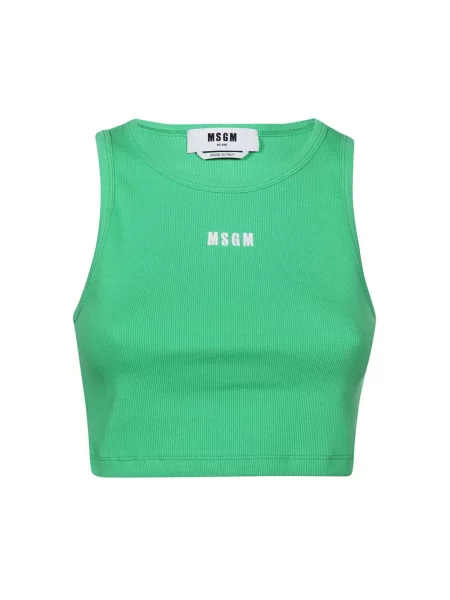 Top Msgm z logo zielony