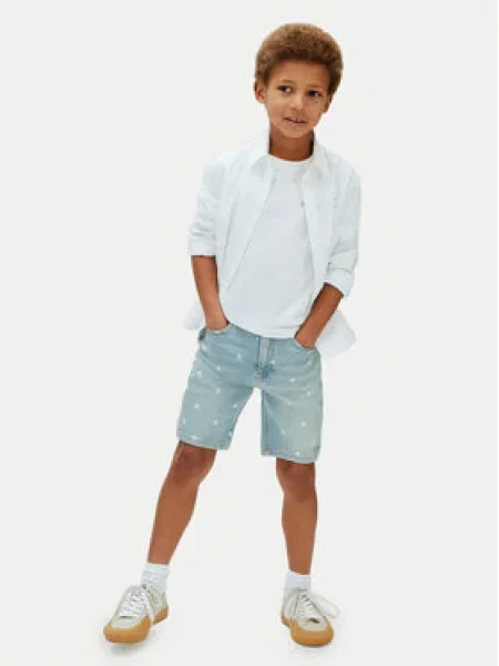 Calvin Klein Jeans Farmer rövidnadrág kék