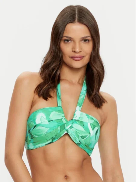 Seafolly Bikini partea de sus Secret Garden verde