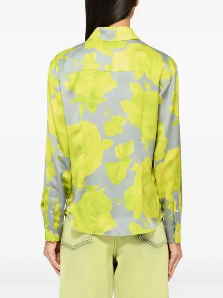 Cămașă Msgm cu model floral gri