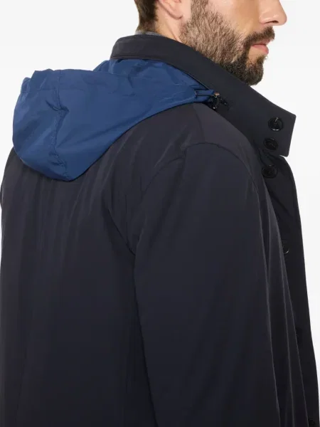 Palton Norwegian Wool de lână albastru