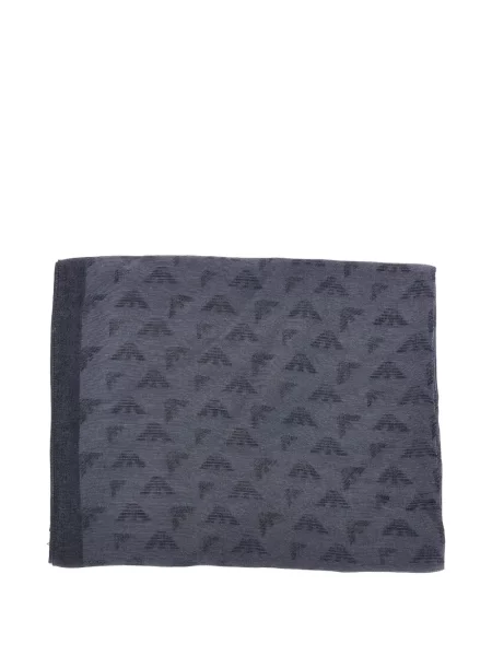 Fular Emporio Armani din jacard albastru