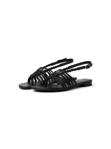 Karl Lagerfeld Sandali s paščki ALISSO II SLINGBACKS črna