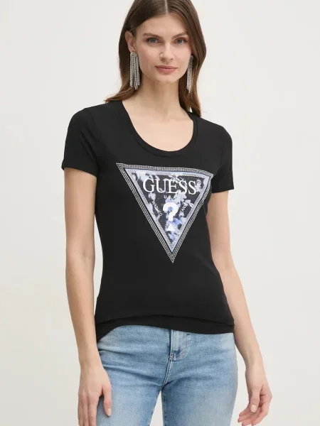 Тениска Guess черно