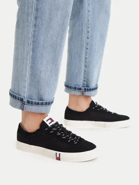 Tommy Jeans Nizke superge črna