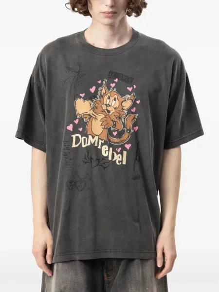Tricou Domrebel cu imagine gri