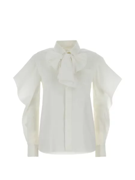 Cămașă Sacai cu volane alb