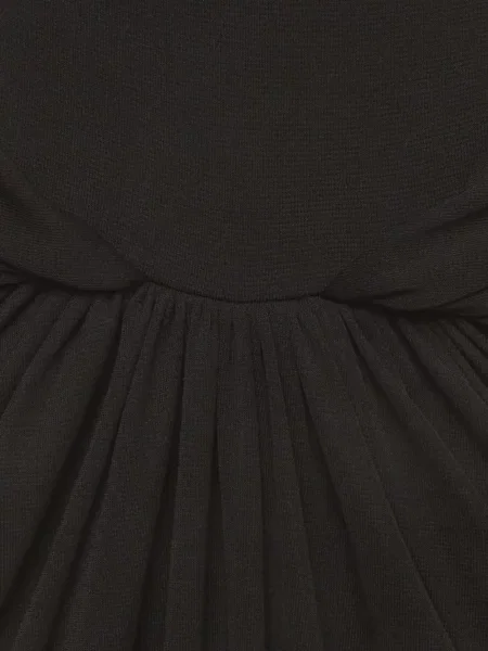 Rochie maxi Chats By C.dam fără mâneci drapată negru